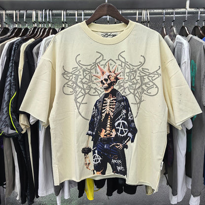 BK017，BKYS Rock F-Terry Cropped T-shirt