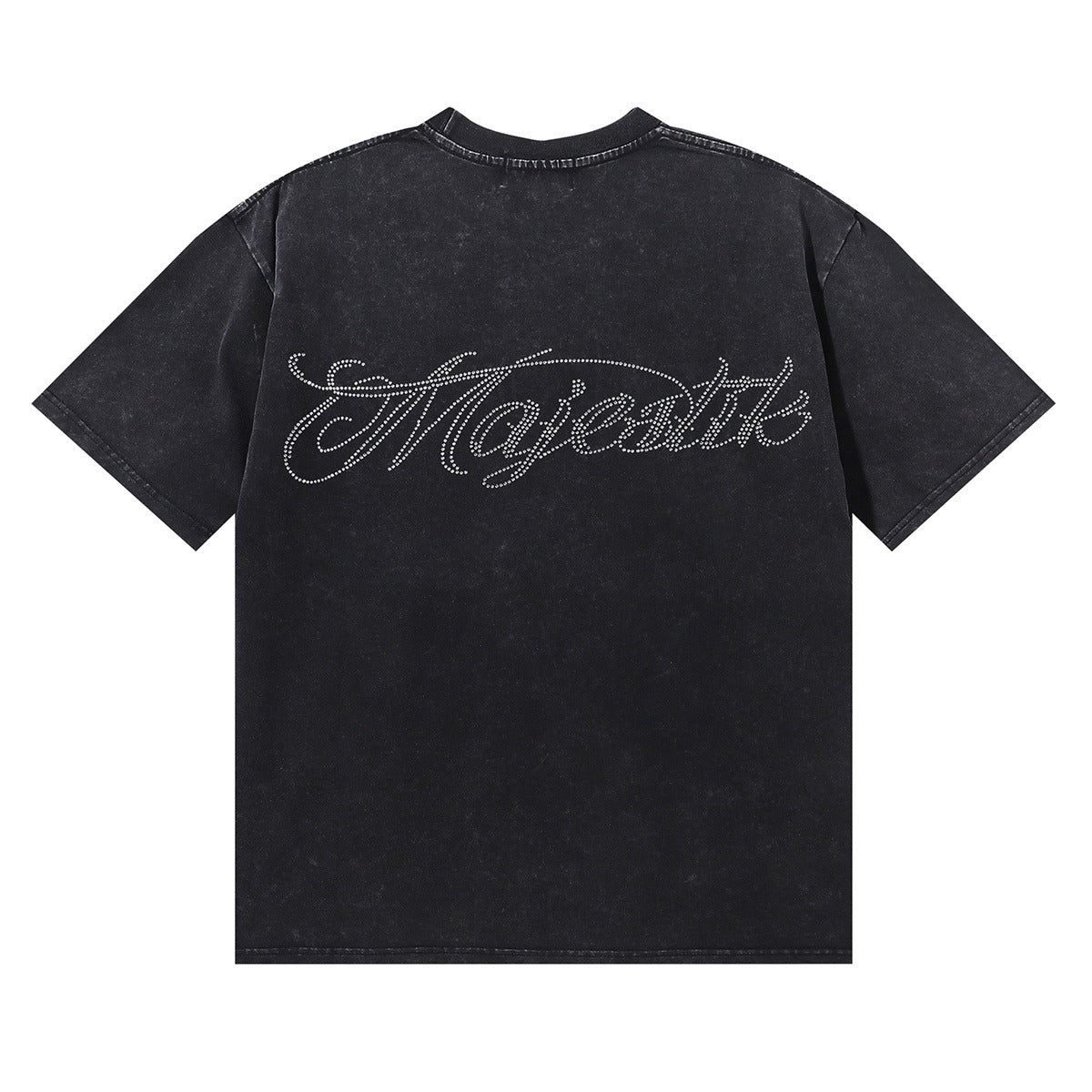 MAJESTIK Bulldog Graphic Crop Tee