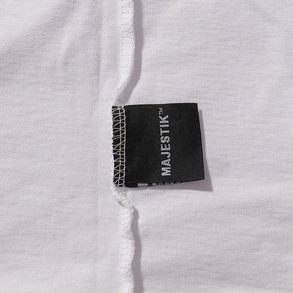 MAJESTIK Solar Garment Dyed Print Crop Tee