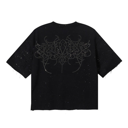 BK017，BKYS Rock F-Terry Cropped T-shirt