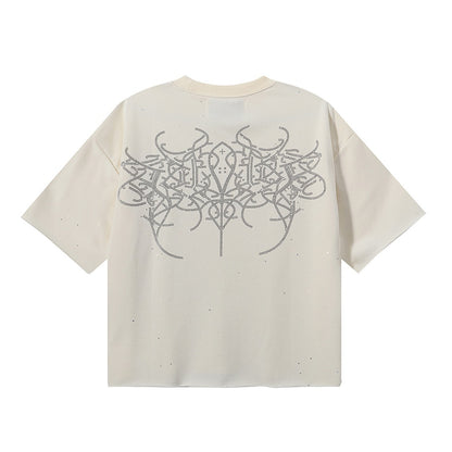 BK017，BKYS Rock F-Terry Cropped T-shirt