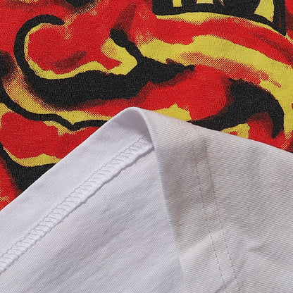 MAJESTIK Solar Garment Dyed Print Crop Tee