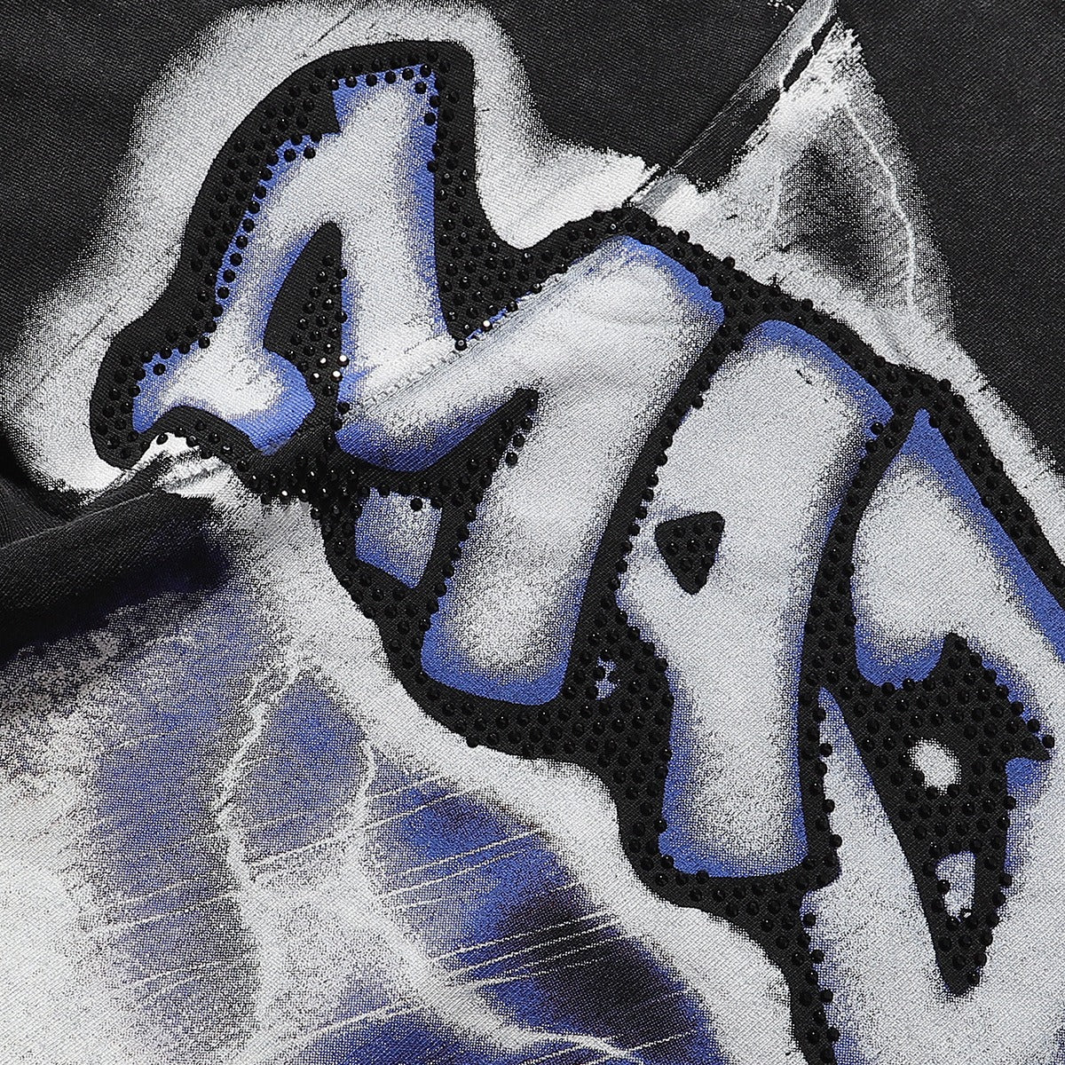 MAJESTIK Tarantula Garment Dyed Print Crop Tee