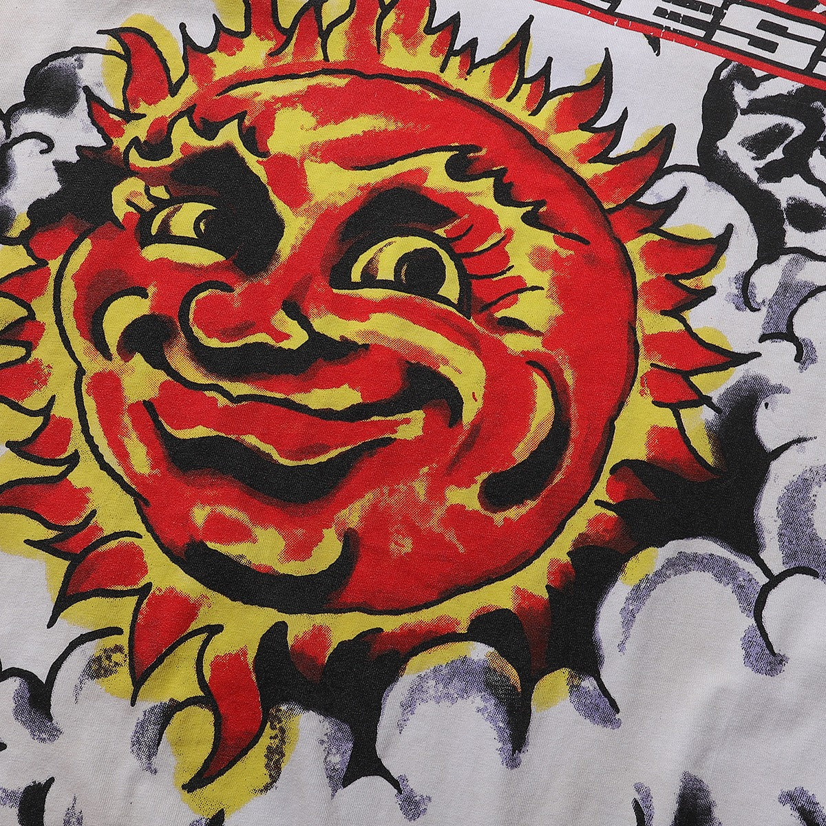 MAJESTIK Solar Garment Dyed Print Crop Tee