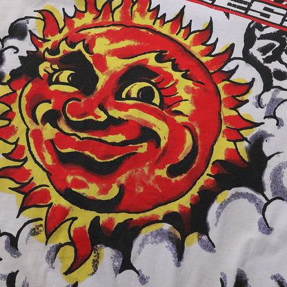 MAJESTIK Solar Garment Dyed Print Crop Tee