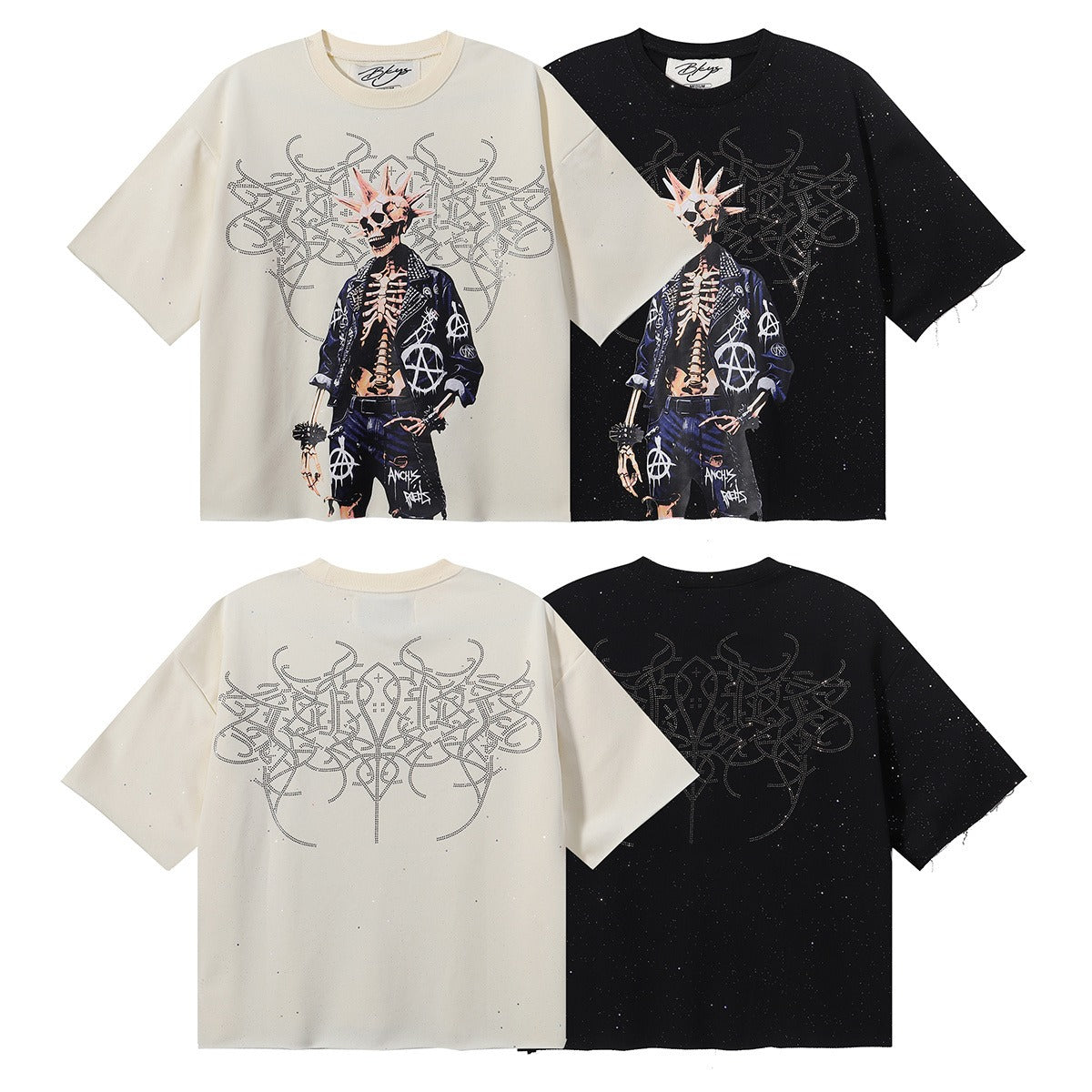 BK017，BKYS Rock F-Terry Cropped T-shirt