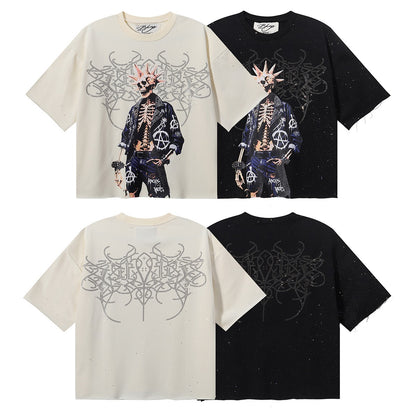 BK017，BKYS Rock F-Terry Cropped T-shirt