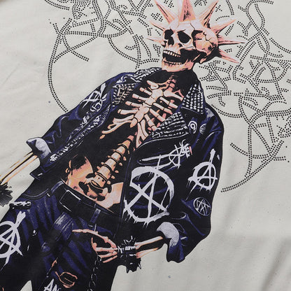 BK017，BKYS Rock F-Terry Cropped T-shirt