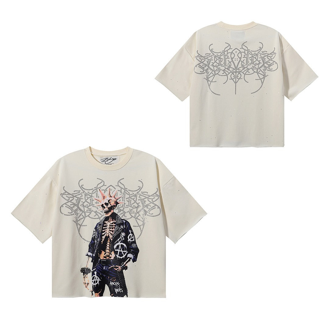 BK017，BKYS Rock F-Terry Cropped T-shirt